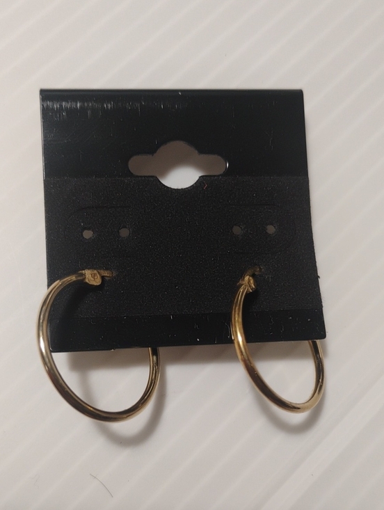 Jewelry - Gold Tone Hoop Earrings - Classic Small Hoops.